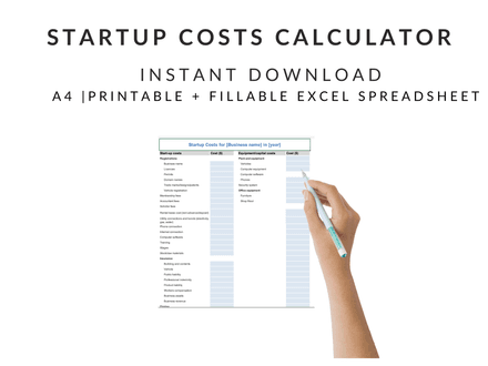 NDIS Startup Costs Excel Template