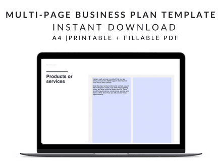 Multi-page NDIS Business Plan Template