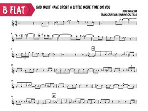 God Must Have Spend A Little A Little More Time On You | Kirk Whalum (Bb)