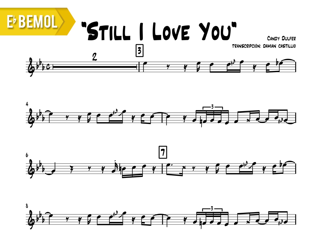 Candy Dulfer "Still I Love You" Eb