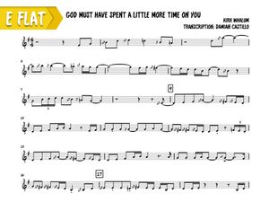 God Must Have Spend A Little A Little More Time On You | Kirk Whalum (Eb)