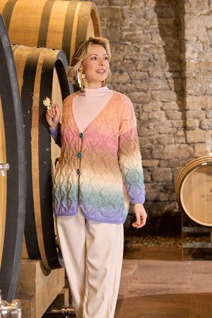 Jacke mit Ajourmuster
