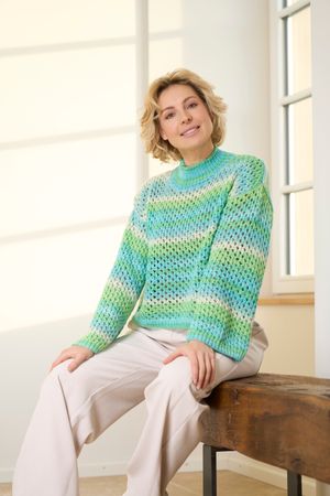 Sweater mit Netzmuster