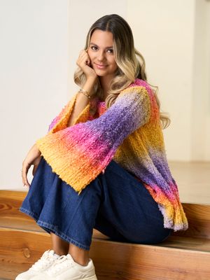 Sweater im Rippenmuster