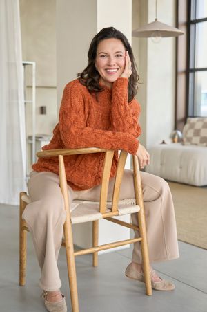 Pulli mit Rautenmuster