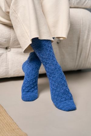 Socken mit Rautenmuster
