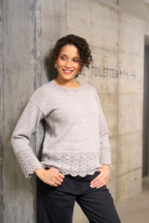 Pullover mit Zackenmuster