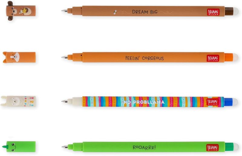 Legami - Set di 4 Penne Gel Cancellabili