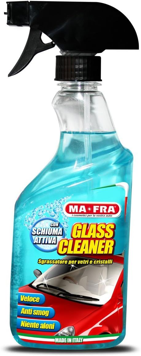 Ma-Fra, Glass Cleaner, Sgrassatore per Vetri e Cristalli, Ideale per la Pulizia dei Vetri Auto