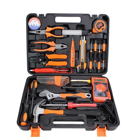 Set completo di utensili per la casa: Kit di riparazione auto con chiave inglese e cacciavite