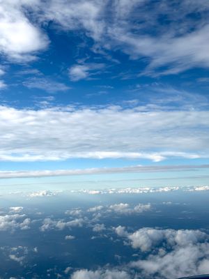 Clouds view above New Orleans
