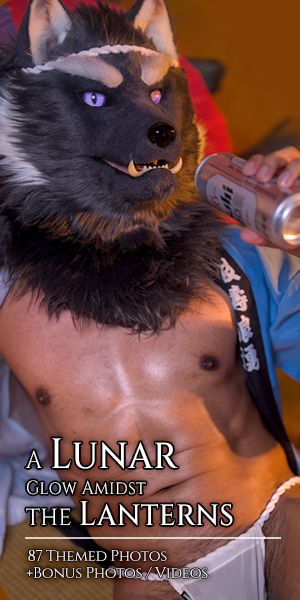 A Lunar Glow Amidst the Lanterns