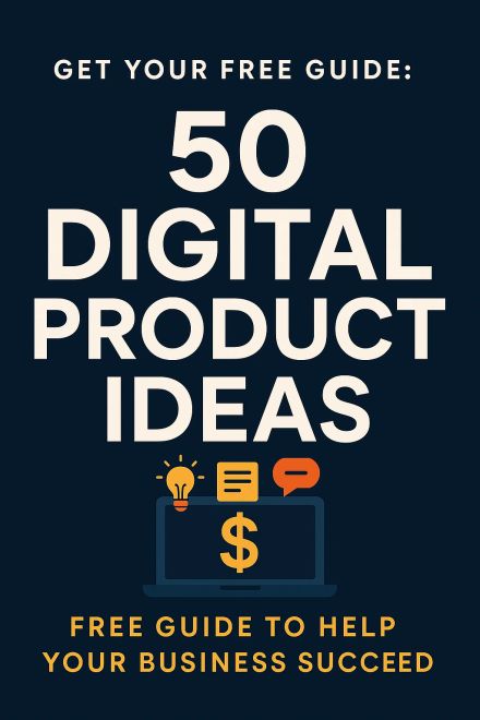 50 Digital Products Ebook: Profitable Ideas Guide