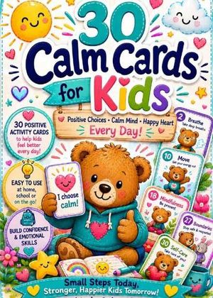 Calm Cards for Kids eBook – Printable Anxiety Relief