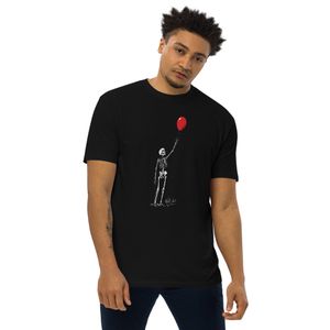 Skeleton Losing Balloon Unisex Tee | Funny Graphic Shirt