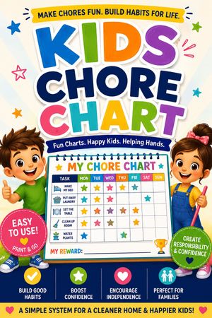 Kids Chore Chart Ebook: Fun Daily Routines