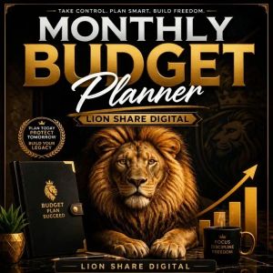 Monthly Budget Planner LionShareDigital