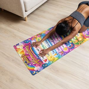 Today's Affirmations Yoga Mat | Non-Slip Mindful Mat