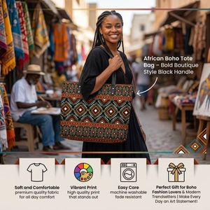 African Boho Tote Bag – Bold Boutique Style