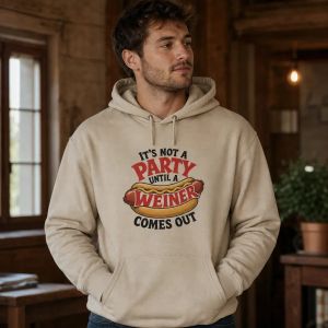 Weiner Party Unisex Hoodie – Funny Hotdog Hoodie