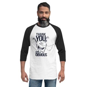 Thank You CPT Obvious Raglan Shirt | Funny Sarcastic Tee