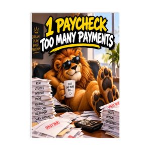 1 Paycheck Too Many Payments Matte Poster