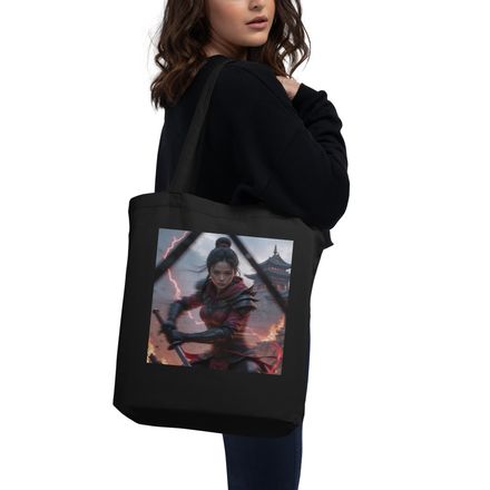 East Asian Warrior Katana Tote Bag