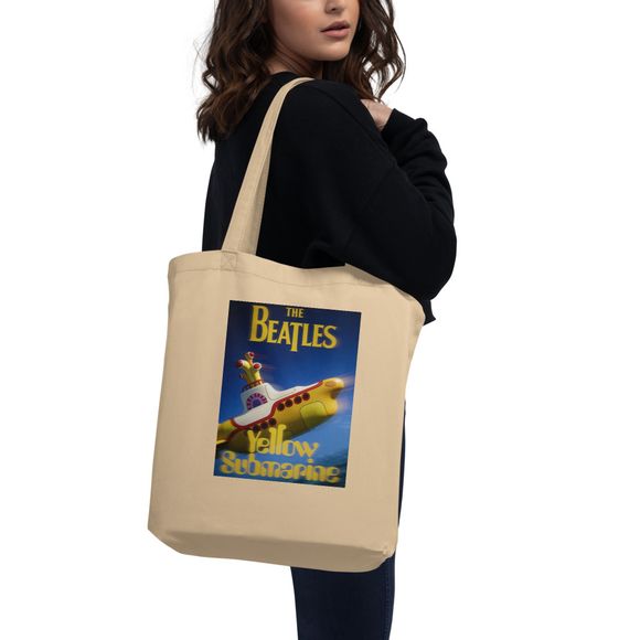 Retro Yellow Submarine Pop Art Tote Bag
