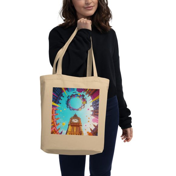 Vibrant London Landmarks Tote Bag