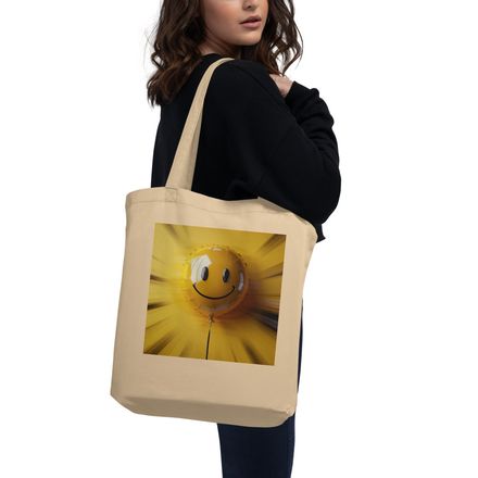 Smiley Face Balloon Tote Bag
