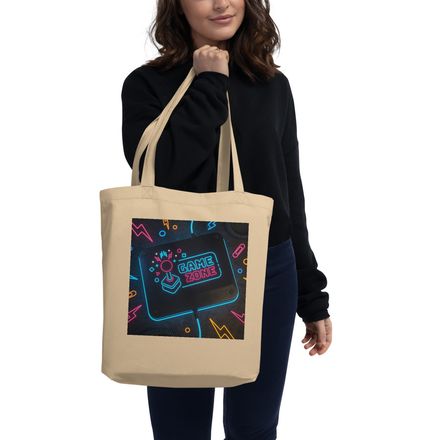 Level Up Your Carry: Neon Game Zone Tote Bag