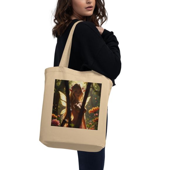Heavenly Forest Angel Tote Bag