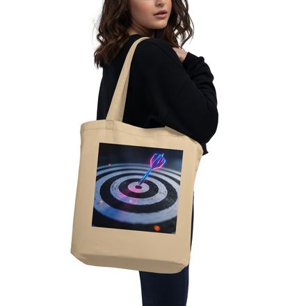 Neon Dart Bullseye Double-Sided Tote Bag
