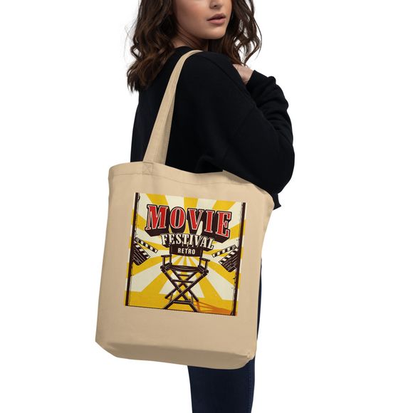 Retro Movie Festival Director Chair Tote Bag