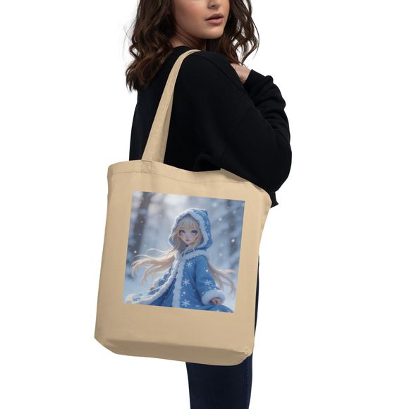 Winter Snow Princess Tote Bag
