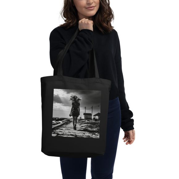 Windswept Noir Walk Tote Bag