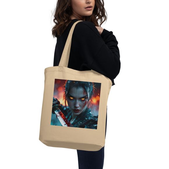 Blood Moon Warrior Tote Bag