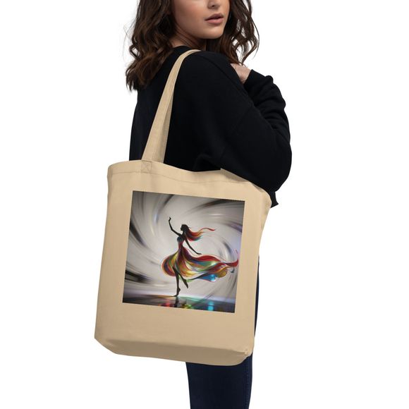 Rainbow Motion Dancer Art Tote Bag