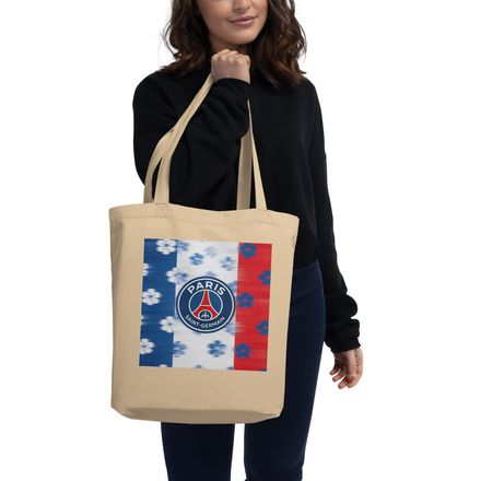 Paris Saint-Germain Floral Flag Tote Bag