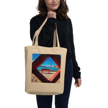 Golden Gate Beach View Tote Bag