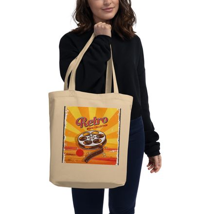 Retro Movie Collection Film Reel Tote Bag