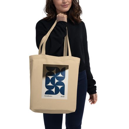 Navy Blue Geometric Semicircle