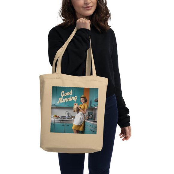 Good Morning Retro Kitchen Tote Bag