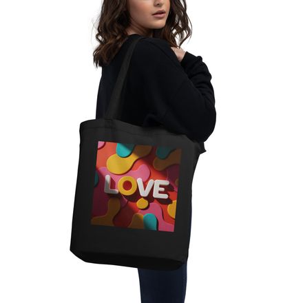 Color Pop Love Tote Bag