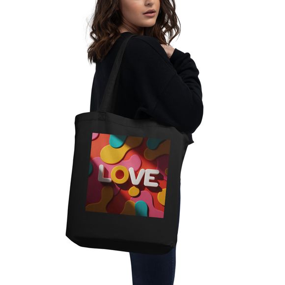 Color Pop Love Tote Bag