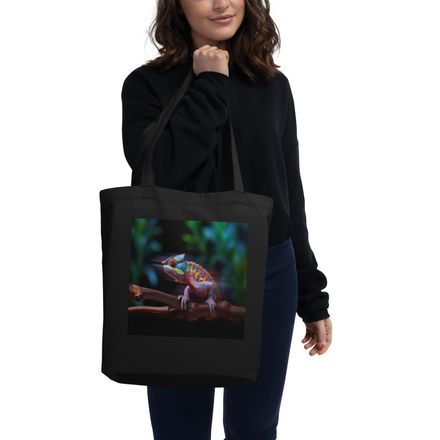Panther Chameleon Nature Tote Bag