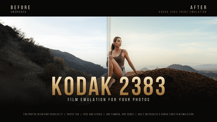 JF Kodak 2383 Film Emulation Powergrade for Photos