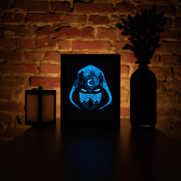 Moon Warrior DIY LightBox Templates (PDF+SVG) + Video Tutorial