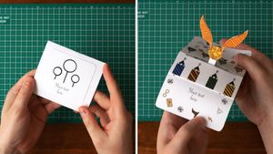Golden Snitch DIY Pop-Up Card Templates + Video Tutorial 