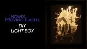 Howl&#x27;s Moving Castle DIY LightBox Templates (PDF+SVG) + Video Tutorial